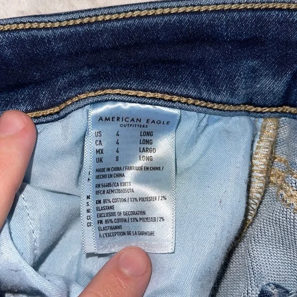 American Eagle Distressed Hi-Rise Jeggings - Picture 6 of 6